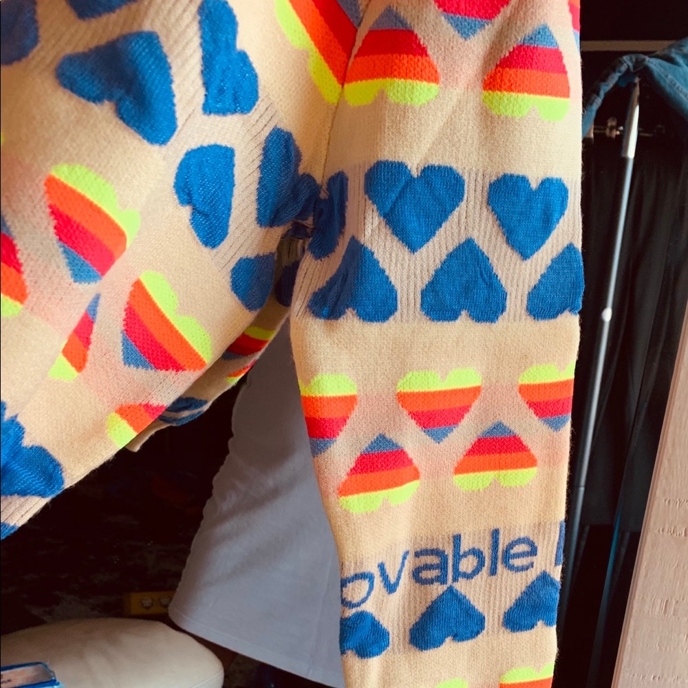 Vibrant Multi Colored Soft Knit Sweater - image 2